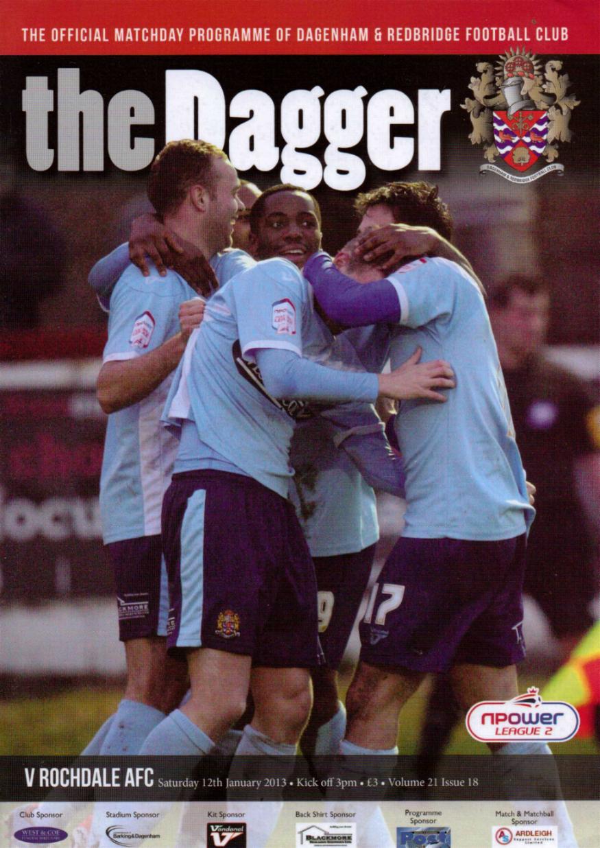 DAGENHAM & REDBRIDGE v ROCHDALE 2012/13